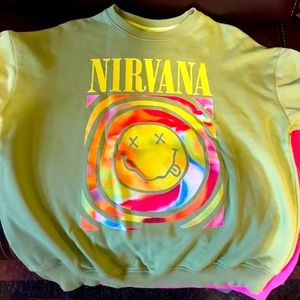 NIRVANA green sweatshirt